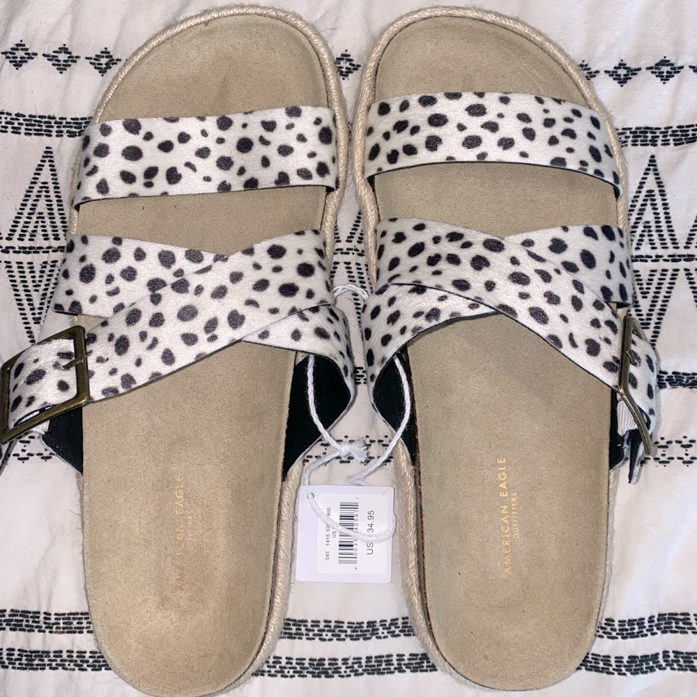AE Animal Print Espadrille Sandal